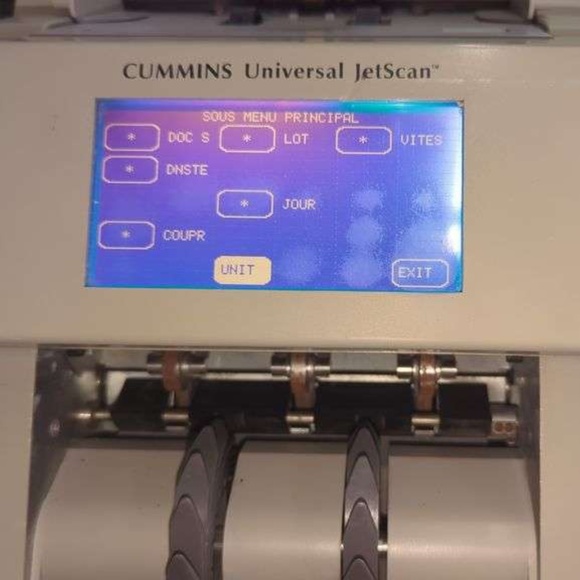 Cummins JetScan 4196 Two-Pocket Universal JetScan Currency Scanner. Used item - Picture 3 of 4